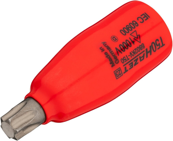 Hazet schroevendraaierdop, hol vierkant 10 mm, binnen TORX® profiel, T50, korte versie, 8802KV-T50
