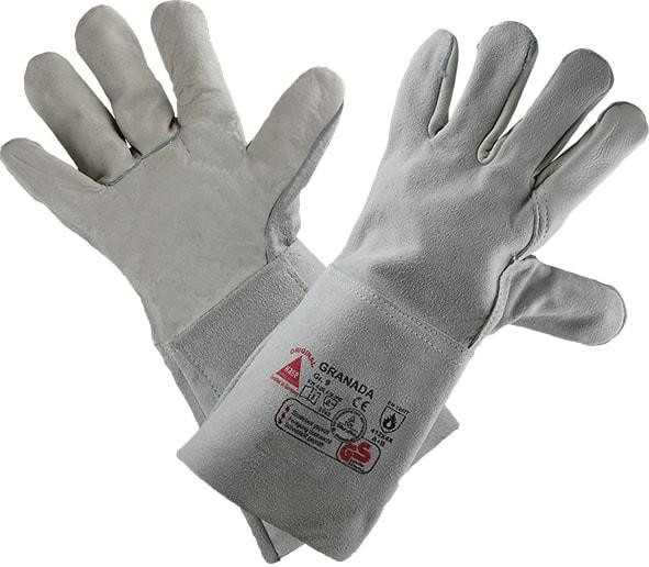 Hase Safety GRANADA-long, 5-Fg.-Sicherheitshandschuhe für Schweisser, Größe: 8, VE: 6 Paar, 100335-8