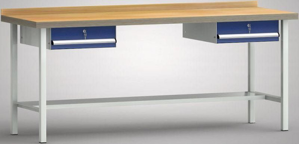 KLW standaard werkbank - 2000 x 700 x 840 mm L x D x H, WS003N-2000M40-E7004