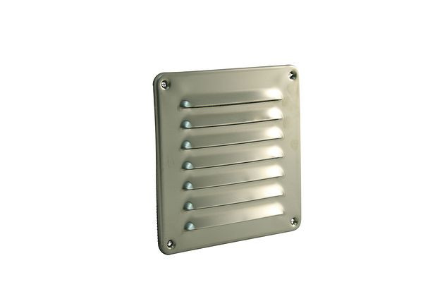 Marley ventilatierooster 155x155mm van RVS, 058795