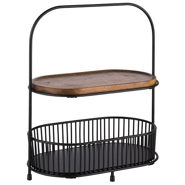 APS 2-laags etagère, 5 delen, 31 x 17 cm, hoogte: 37,5 cm, 30336