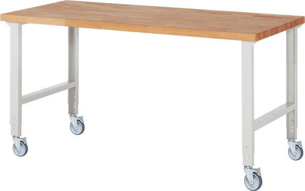 RAU verrijdbare werkbank (in hoogte verstelbaar) 7000-1, 2000x900x950-1000mm, 4 zwenkwielen, 05-7000-1-209B4H4.12