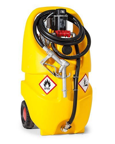 DENIOS Mobile Tankanlage Typ Caddy für Diesel, 55 Liter, mit 24-V-Elektropumpe, 252498