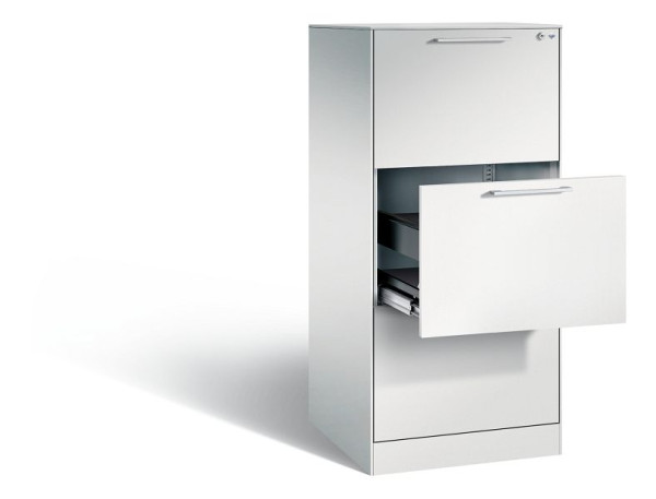 C+P hangarchiefkast Asisto, H1310xB562xD600mm, kleur: lichtgrijs, beugelgreep, 146224-301 S10004