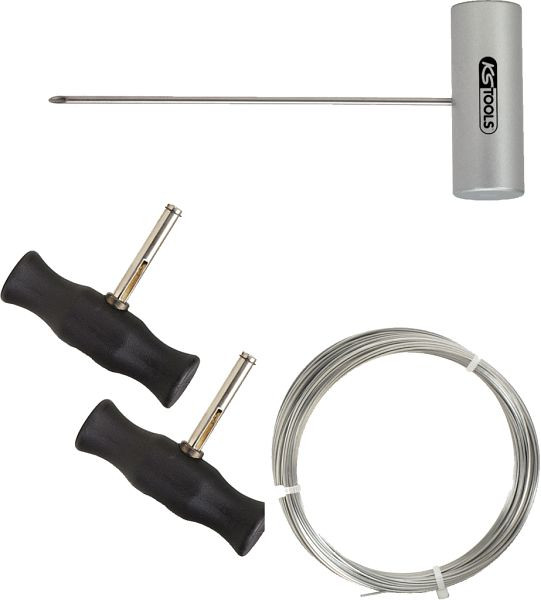 KS Tools draadsnijset met vierkante snijdraad, 4-delig, 140.2250