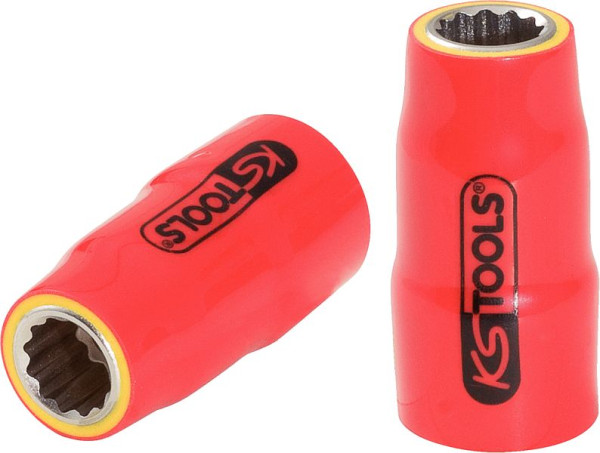 KS Tools 3/8" dopsleutel met beschermende isolatie, 1/4", 117.1020