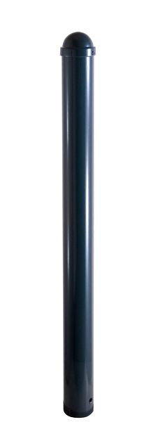 Schake stijlpaal type 496ZB -afneembaar-, met profielcilinder, Ø 102mm, met sierkap, gecoat RAL 7016, 496ZB