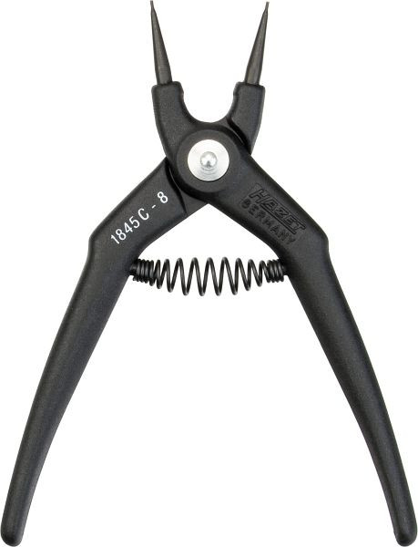 Hazet borgveertang, recht type (vorm C) voor interne borgringen, lengte: 140 mm, nettogewicht: 0,05 kg, 1845C-8