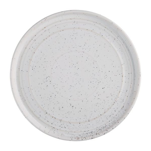 Olympia plat rond bord Olympia Cavolo wit gespikkeld 220mm, VE: 6 stuks, FD903
