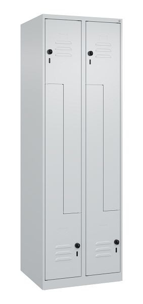 C+P Z-Spind Classic PLUS, 4 Abteile, 1850x600x500mm, 7035/7035, Drehriegel, 080003-204 S10008