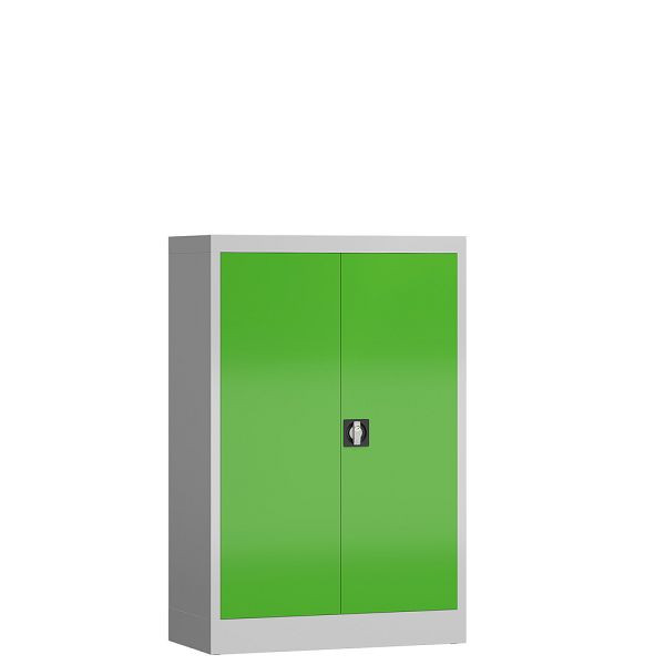 Lüllmann ClassiX draaideurkast, 1200 x 800 x 380 mm, lichtgrijs/geelgroen, X-530295