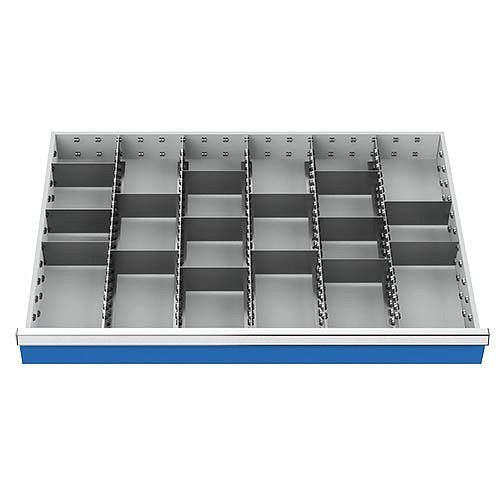 Bedrunka + Hirth lade-indeling R 36-24 met metalen indeling voor front 150 mm, afmetingen in mm (BxD): 900 x 600, 153BLH150A