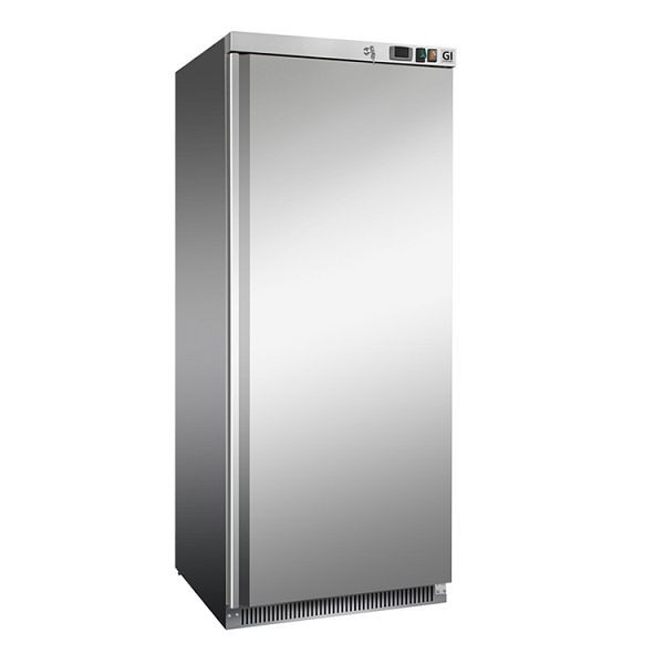 Gastro-Inox RVS 600 liter vriezer, statisch gekoeld, netto inhoud 580 liter, 201.103