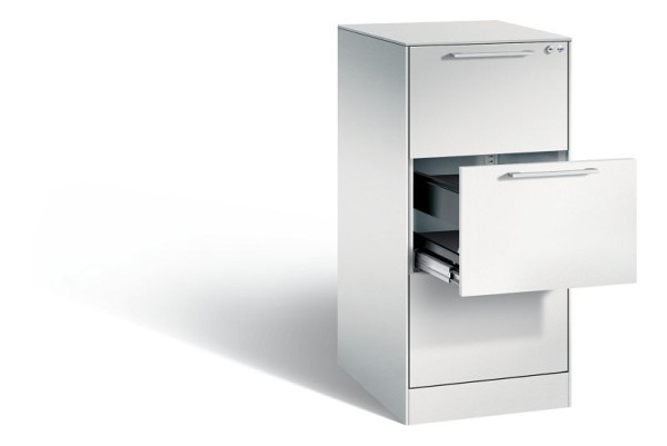 C+P hangarchiefkast Asisto, H1010xB440xD600mm, kleur: lichtgrijs, beugelgreep, 146245-311 S10006