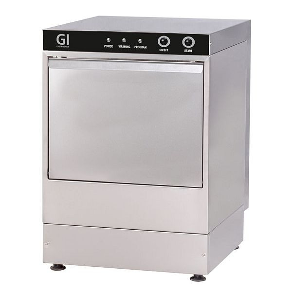 Gastro-Inox elektronische glazen vaatwasser, 35x35cm, 230V, RVS AISI 304, 400.201