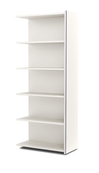 Kerkmann opzetplank, 5 OH, Aveto, B 780 x D 380 x H 1830 mm, wit, 13453410