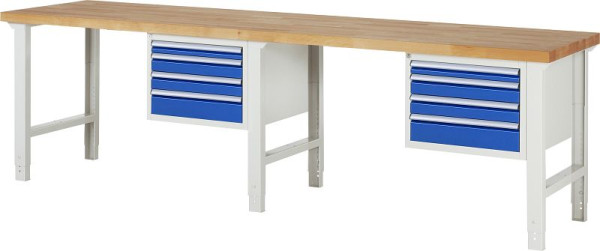 RAU werkbank serie 7000 - model 7132, B3000 x D700 x H790-1140 mm, 13-7132A1-307B4H.11