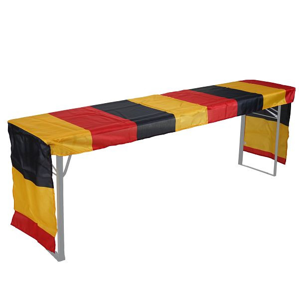 Mendler tafelkleed voor biertent set HWC-D19, biertafelkleed tafelkleed, Duitsland WM EM 360x73cm, 59223