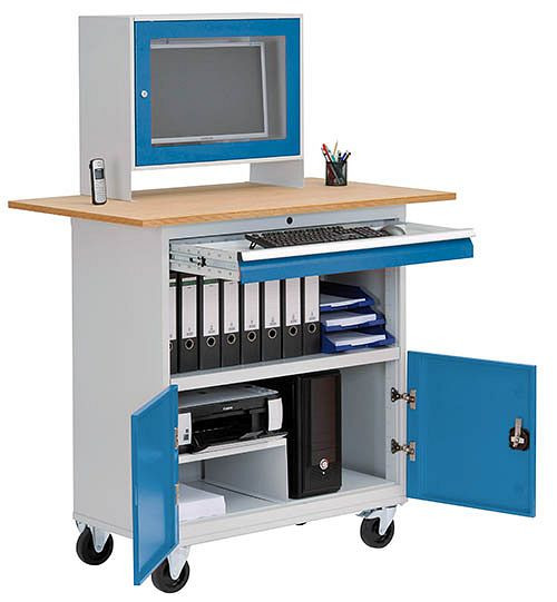 Bedrunka + Hirth behuizing, met vleugeldeuren + plaat, voor Mobile Office 2, 04.980.03