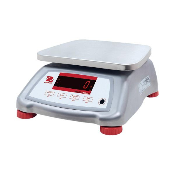 Stalgast keukenweegschaal waterdicht, capaciteit 3 kg, indeling 0,5 g, afmetingen 256 x 280 x 121 mm (bxdxh), KK2203030