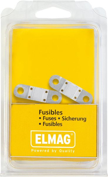ELMAG aluminium zekering 125 A, LxBmm (2 stuks), voor DIAGCHARGER 100.12 HF, GYSFLASH 100.12 HF/102.12 HF, 9505310