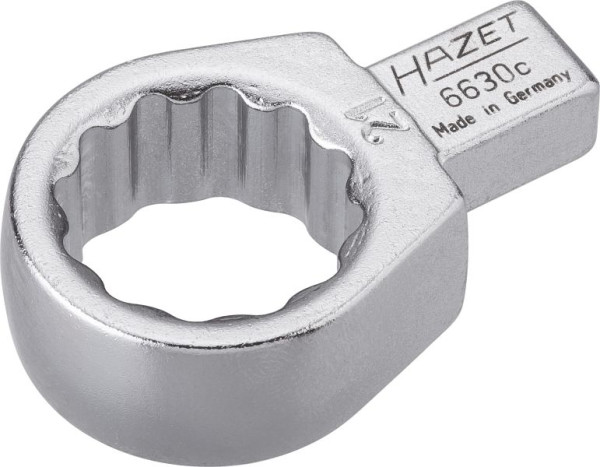 Hazet ringsleutel, insteekvierkant 9 x 12 mm, uitwendig dubbel zeskant trekprofiel, 21 mm, 6630C-21