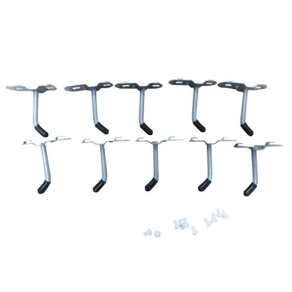 Holzmann enkele haak voor geperforeerde wand (10 stuks), WESS13HOOK
