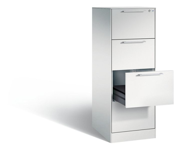 C+P archiefkast Asisto, H1310xB440xD600mm, kleur: lichtgrijs, beugelgreep, 146 225-421 S10000