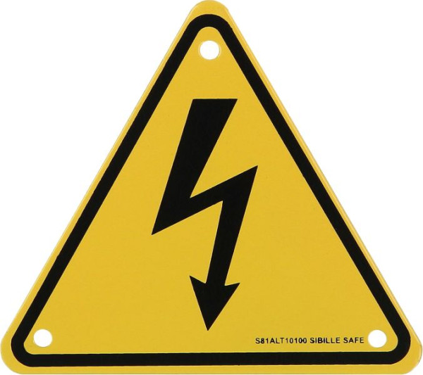KS Tools waarschuwingsbord hybride flits, aluminium, 100 mm, 117.0176