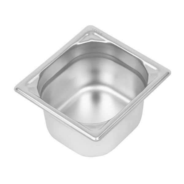 Vogue Heavy Duty GN Pan 1/6 RVS 100mm, DW450