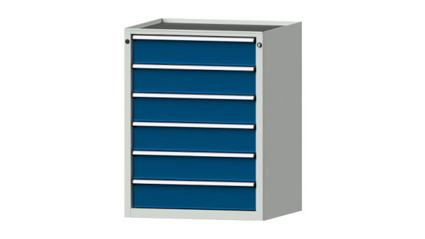 ANKE werkbanken ladekast, model 3002 V, 760 x 675 x 980 mm, RAL 7035/5010, kuip, 611.002