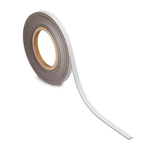 MAUL magnetische markeringstape, 10 mx 10 mm x 1 mm, wit, 307921