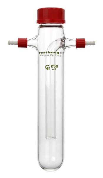 Rettberg koude sifon, 250 ml, eendelig, bovenzijde GL 45, zijaansluitingen GL 14 met dop + olijf, 134051036