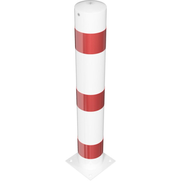 Stein HGS HGS stalen buispaal/rambeschermpaal -Bollard-, 1000mm, voor pluggen, geen ogen, met schroefbare stalen kap, 40153b-470.80
