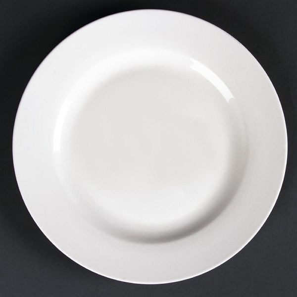 Lumina ronde borden met brede rand 20cm, VE: 6 stuks, CD623
