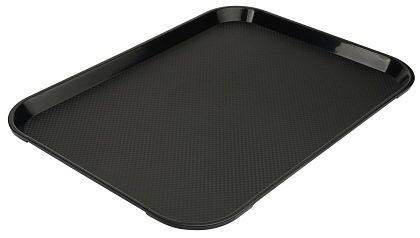 Contacto fastfooddienblad 40 cm zwart polypropyleen, 40x30cm, 5353/406