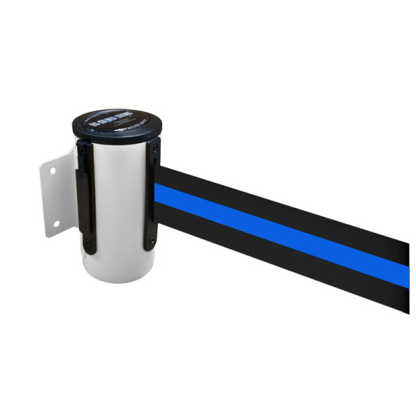 Stein HGS HGS wandriemcassette -P-Line Future-, wit, zwart/blauw/zwart horizontaal (gestreept), met magnetisch riemeindstuk, 12850m-0704