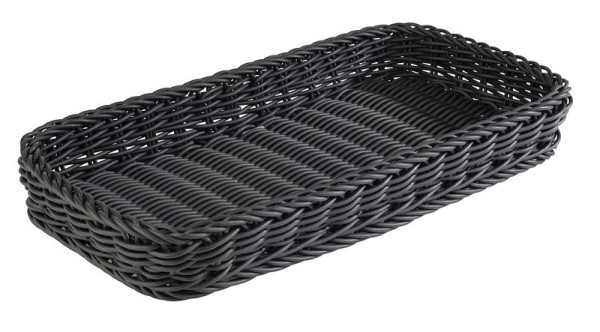 APS mand -PROFI LINE-, 40 x 20 cm, hoogte: 5 cm, polypropyleen, zwart, 50903