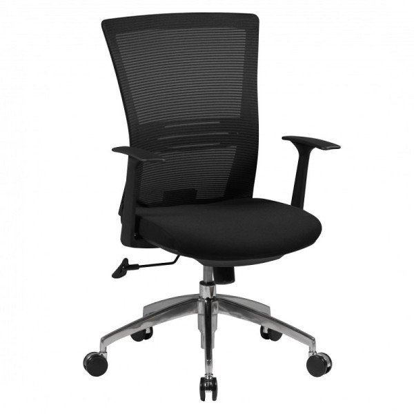 Amstyle bureaustoel Baseline stoffen bekleding zwart, SPM1.285