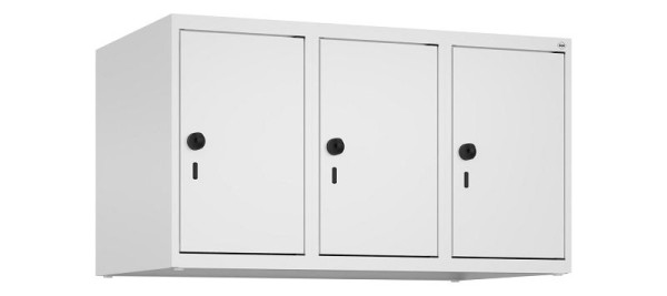 C+P kastopzet Classic PLUS, bovenkast, 9016/9016, veiligheidsdraaisluiting, 500x900x500mm, 3 vakken, 080090-30 S10014