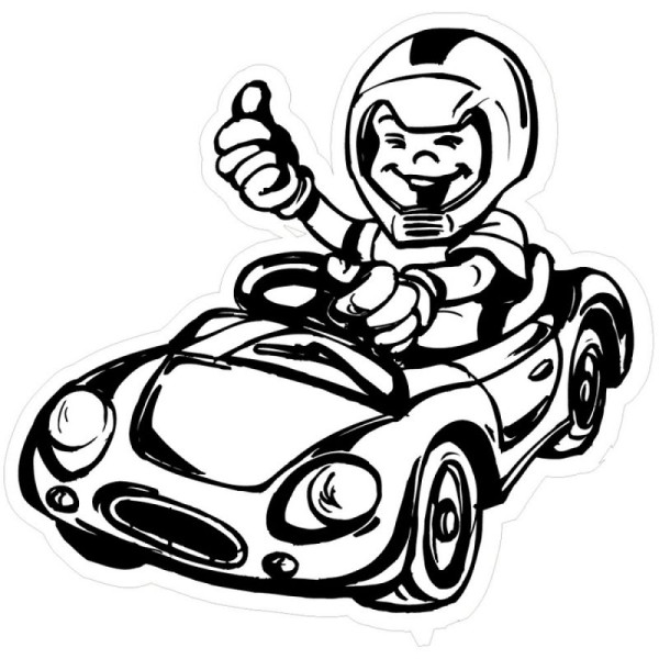 Stein HGS HGS hardschuim bord kinderfiguur met speelgoedauto, zwart-wit, 15101