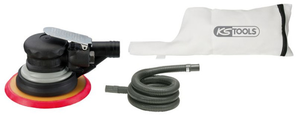 KS Tools grofslijpende perslucht-excenterschuurmachine met stofafzuiging, 515.3066