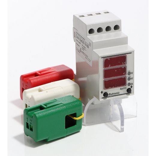 ELMAG multifunctioneel display BY4500-TA100, voor DIN-railmontage op stroomgeneratoren incl. 3 stuks mini-transducer, 9503807