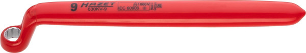 Hazet ringsleutel, dubbel geïsoleerd, uitwendig dubbel zeskant profiel, 9 mm, 630KV-9