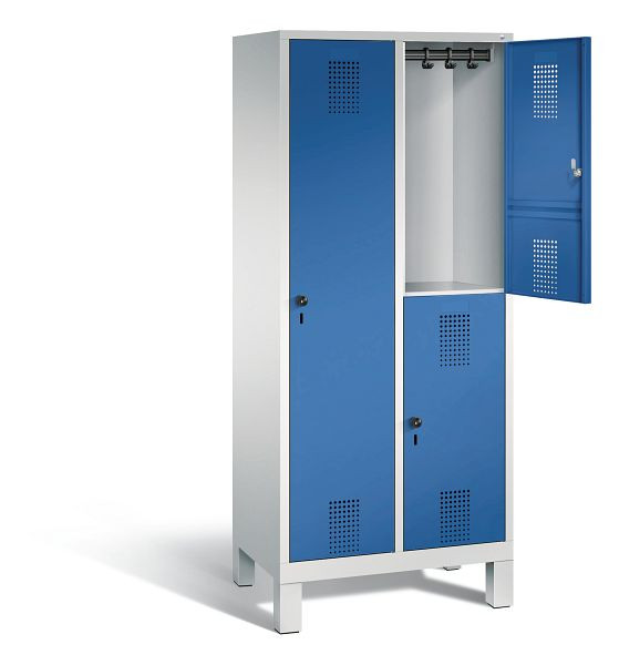 C+P cijferslot Evolo, H1850xW810xD500mm, kleur: lichtgrijs / gentiaanblauw, 48610-22 S10025