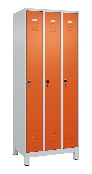 C+P luierkluis Classic PLUS, 3 vakken, 1850x750x500mm, 7035/2004, veiligheidsdraaigrendel, 080000-39 S10000