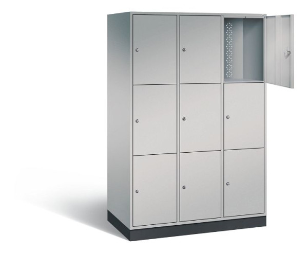 C+P XL lockerkast Intro, H1950xB1220xD590mm, kleur: wit aluminium, 8370-303 S10016