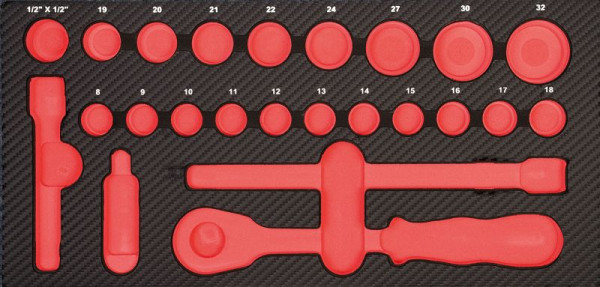 Projahn ProForm inzet leeg voor 1/2" gereedschapset, 5999-13E