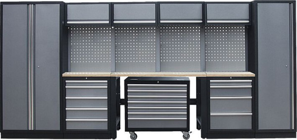 Kunzer werkplaatsmodule 4, met houten werkblad, WESH4