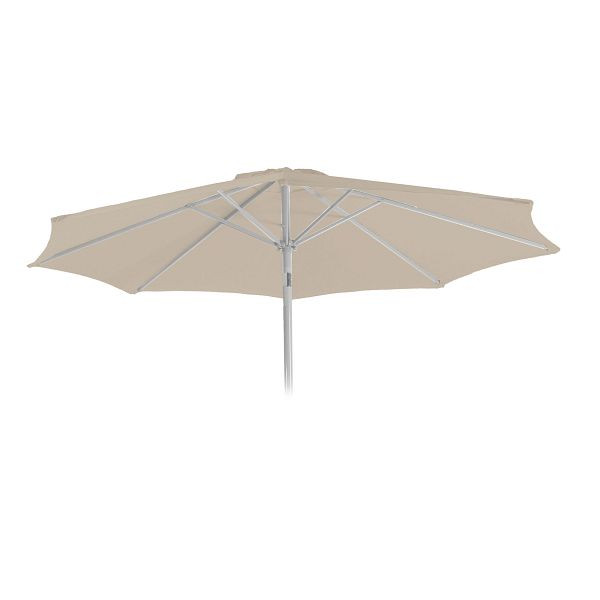 Mendler vervangende hoes voor parasol N18, parasolhoes vervangende hoes, Ø 2,7m stof/textiel 5kg, crème, 81632